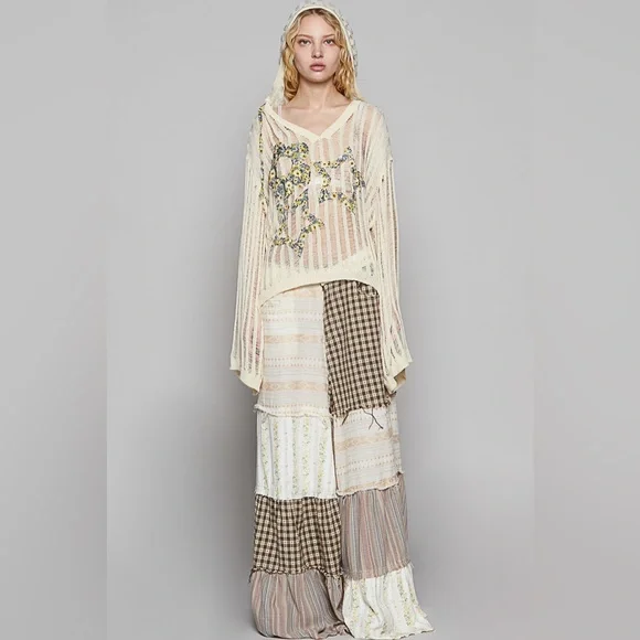 POL Cream and Yellow Knit Hoodie - Picture 7 of 7